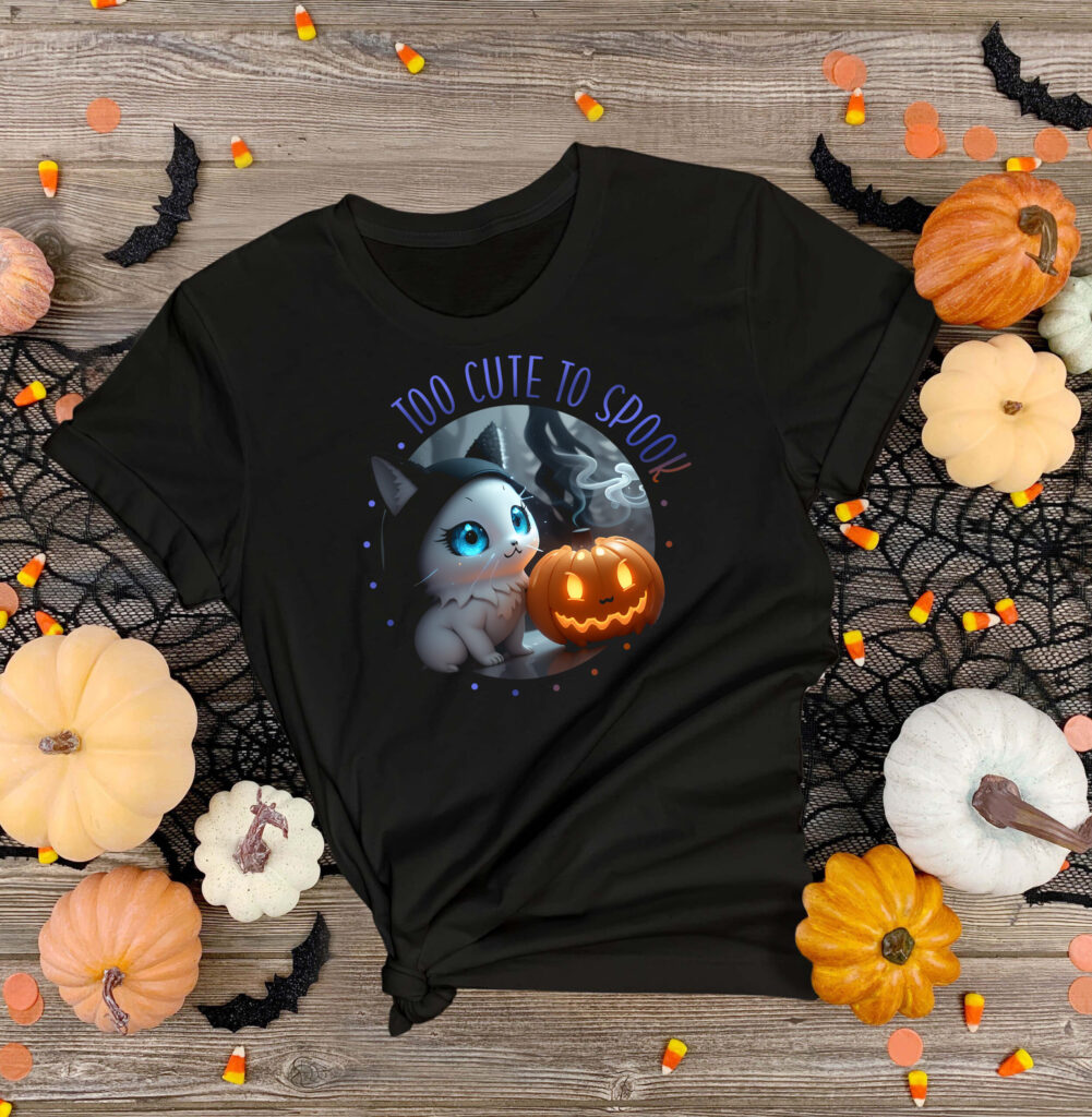 Too Cute to Spook Adult Soft T-Shirt