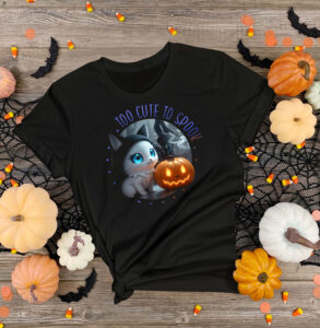 Too Cute to Spook Adult Soft T-Shirt