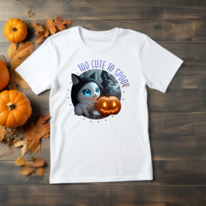 Too Cute to Spook Adult Soft T-Shirt