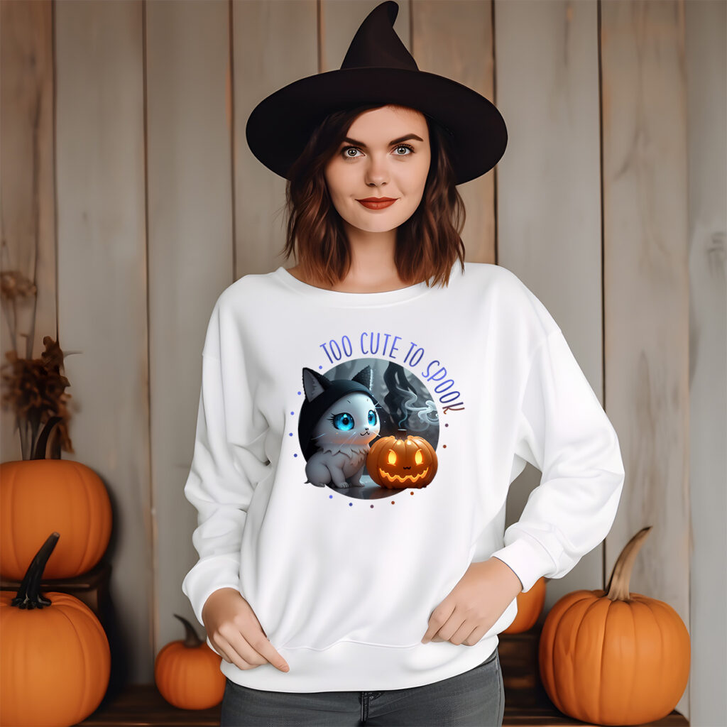 Too Cute to Spook Unisex Sweatshirt