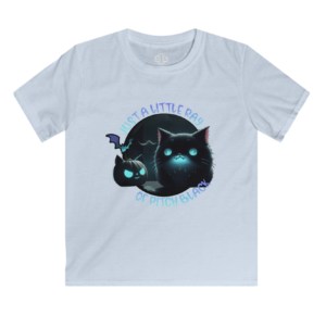 Just a Little Ray of Pitch Black Kids Softstyle T-Shirt