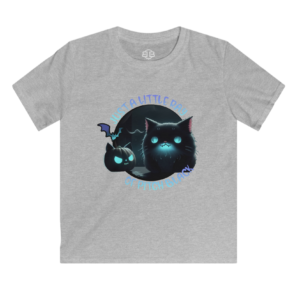 Just a Little Ray of Pitch Black Kids Softstyle T-Shirt