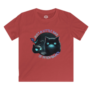 Just a Little Ray of Pitch Black Kids Softstyle T-Shirt