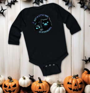 Just a Little Ray of Pitch Black Baby Long Sleeve Bodysuit