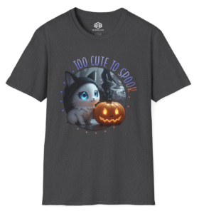 Too Cute to Spook Adult Soft T-Shirt