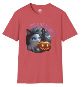 Too Cute to Spook Adult Soft T-Shirt