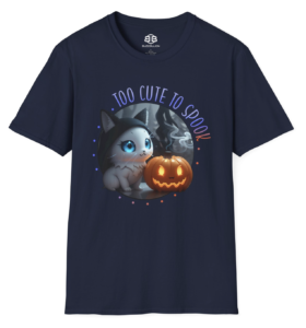 Too Cute to Spook Adult Soft T-Shirt